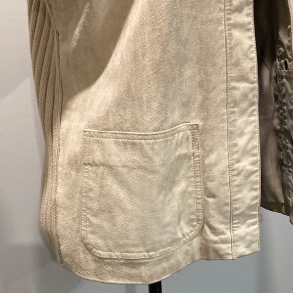 Lady Hathaway Tan Suede Jacket Medium - Picture 7 of 12